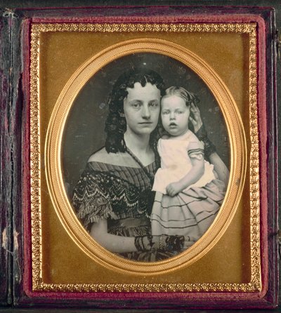 母と子c。 1855。 作： Unbekannt