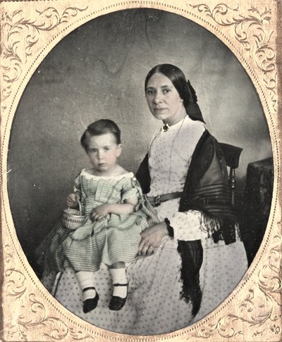 母と子c。 1860。 作： Unbekannt