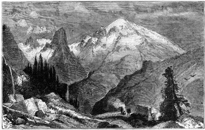 シェスタ山、米国カリフォルニア州シエラネバダの北峰、c1870 作： Unbekannt