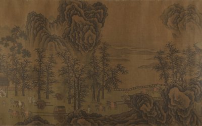山の風景。 作： Unbekannt