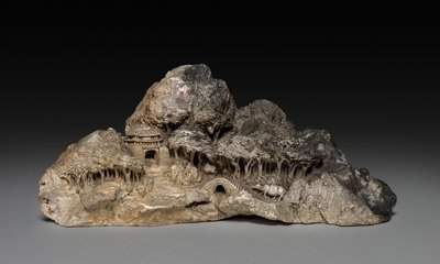 山と風景、1800年代。 作： Unbekannt