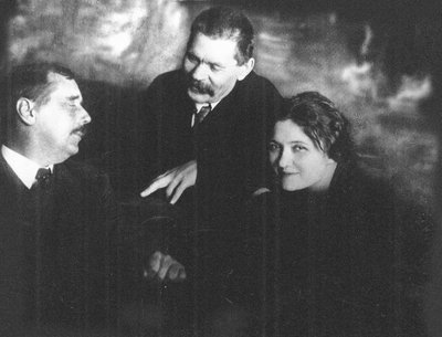 1920年のペトログラードでのハーバートジョージウェルズとマキシムゴーキーとのモウラバドバーグ 作： Unbekannt