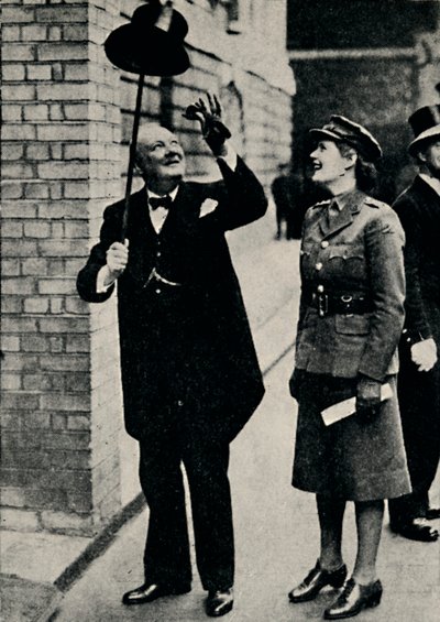 チャーチル氏、1940年代、1945年。 作： Unbekannt