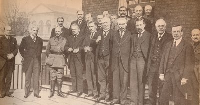 1917年、c1917年、1935年のロイドジョージ首相と彼の同僚の何人か 作： Unbekannt