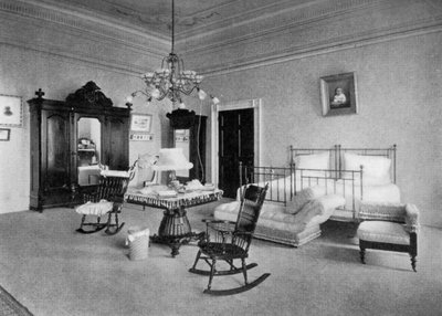 ホワイトハウス、ワシントンDC、アメリカ合衆国、1908年にマッキンリー夫人の寝室 作： Unbekannt