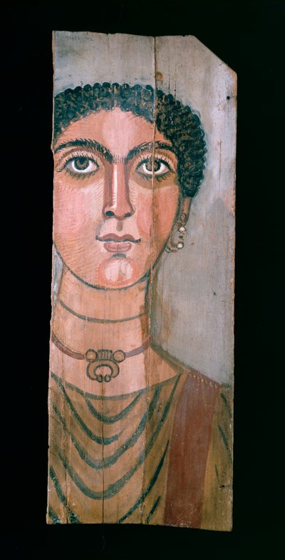 ミイラの肖像画、西暦 90 ～ 110 年。 作： Unbekannt