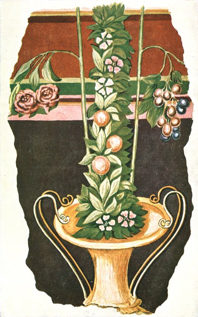 1928年、スイスのコミュニーにあるローマの別荘の壁画。 作： Unbekannt