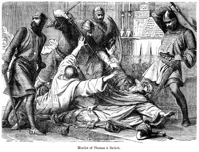 トマスアベケットの殺人、1170年 作： Unbekannt