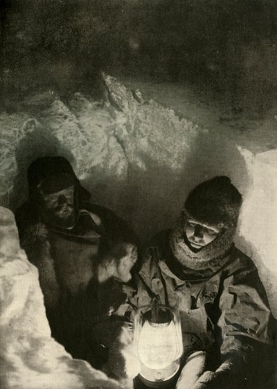 マレーとプリーストリーがグリーンレイクでシャフトを掘り下げる、1908年、1909年 作： Unbekannt