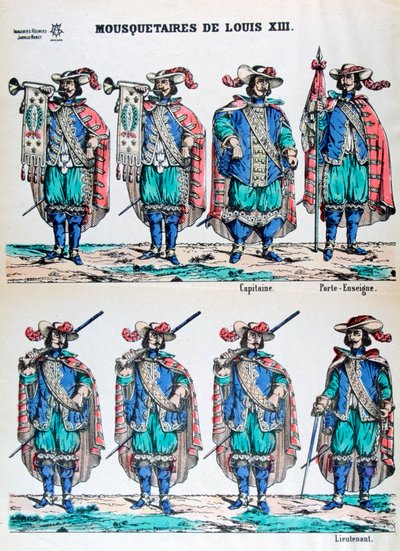 ルイ13世の銃士、17世紀19世紀 作： Unbekannt