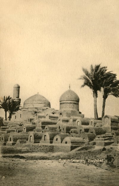 イスラム教徒の墓地、バグダッド、c1918-c1939。 作： Unbekannt
