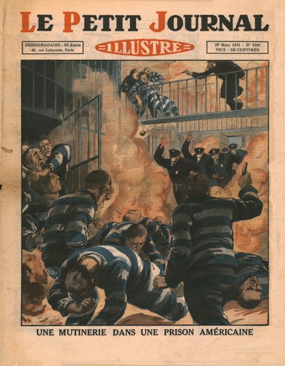 アメリカの刑務所での反乱、1931年。 作： Unbekannt