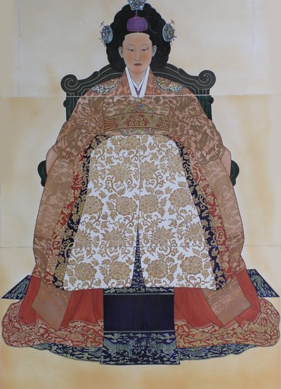 明城1851-1895、朝鮮皇后 作： Unbekannt