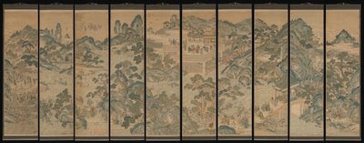 不滅の神話の風景、19 世紀。 作： Unbekannt