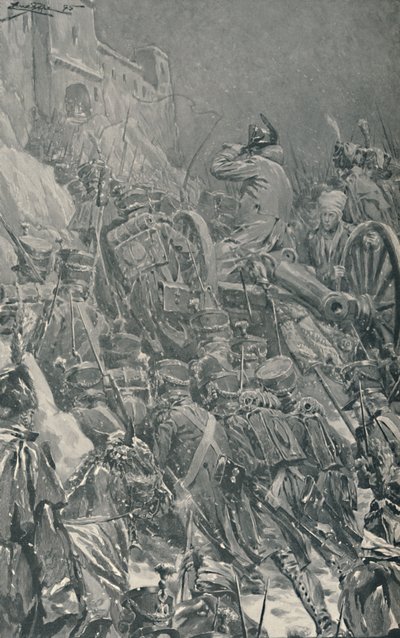 ナポレオン...グアダラマ山の頂上で修道院に到達、1808、1896。 作： Unbekannt