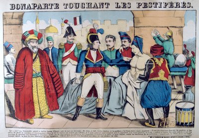 1799年3月11日、19世紀、ヤッファのペストに襲われたナポレオンボナパルト 作： Unbekannt