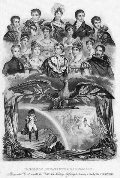ナポレオンボナパルトとその家族、1840年 作： Unbekannt