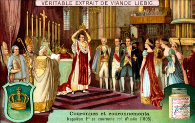 ナポレオン1世は、1805年、c1900年にイタリア国王を戴冠しました。 作： Unbekannt