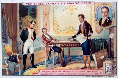 ナポレオン、ガブリエルジュリアンウブラールとの融資交渉、1815年、19世紀 作： Unbekannt