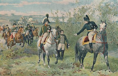 エアフルトのナポレオンとアレクサンダー、1808年、1896年。 作： Unbekannt