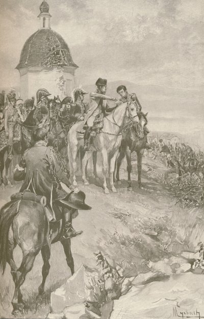 ナポレオンとアウステルリッツのスタッフ、1896年 作： Unbekannt