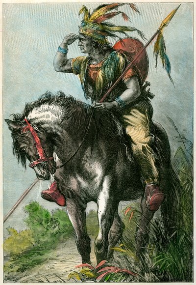 ネイティブアメリカンスカウト、c1870 作： Unbekannt