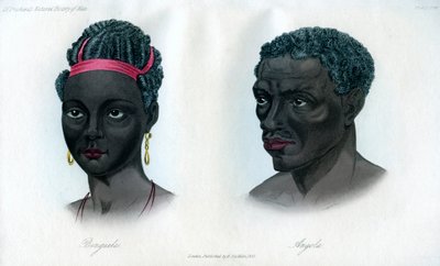 ベンゲラとアンゴラの先住民、1848 作： Unbekannt