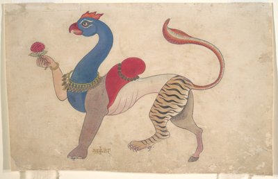 ナヴァグンジャラ、クリシュナのユニバーサルフォーム、ca。 1835年。 作： Unbekannt