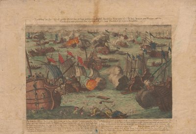 1788年6月28日、29日に黒海で行われたロシアとオスマン帝国の艦隊による海戦。 作： Unbekannt