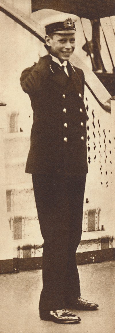 ロイヤルヨットビクトリアアンドアルバートの海軍士官候補生アルバート王子、1912年、1937年 作： Unbekannt