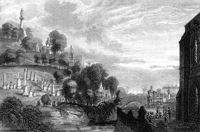 グラスゴーのネクロポリス墓地、1888 作： Unbekannt