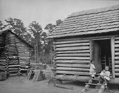 Negro Log Huts、ジョージア州トーマスビル、c1897。 作： Unbekannt