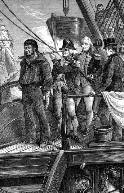 ネルソンと合図、コペンハーゲンの戦い、1801年 作： Unbekannt