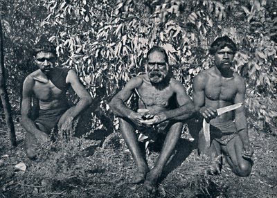 ニューサウスウェールズ原住民-ビリー王と彼のADC、c1900。 作： Unbekannt
