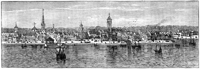 18世紀半ばのニューヨーク、c1880 作： Unbekannt