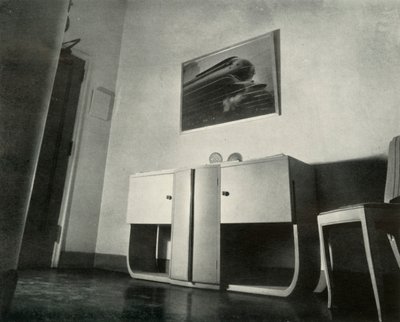 レイモンドロウイのニューヨークペントハウス。自分で設計-エントランスロビー、1937。 作： Unbekannt