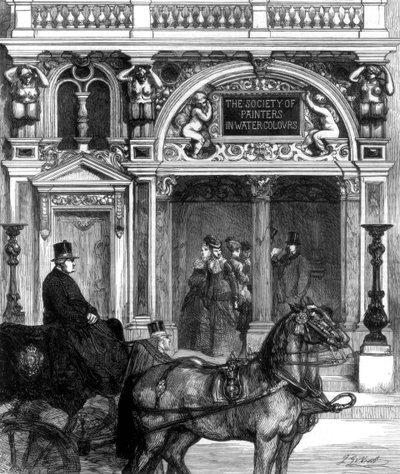 画家協会のギャラリーへの新しい入り口、ポールモールイースト、ロンドン、1875 作： Unbekannt