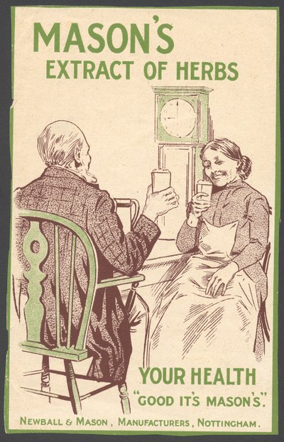 ニューボール＆メイソンのハーブのエキス、1890年代 作： Unbekannt