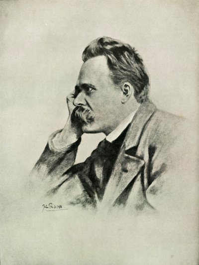 ニーチェ、1919年。 作： Unbekannt