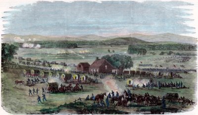 1862年8月9日、南北戦争、バージニア州カルペパー郡、戦いの夜、シーダーマウンテン 作： Unbekannt