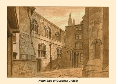 ギルドホール礼拝堂の北側、1886 作： Unbekannt