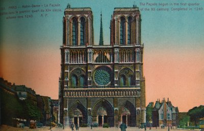ノートルダム大聖堂、パリ、c1920 作： Unbekannt