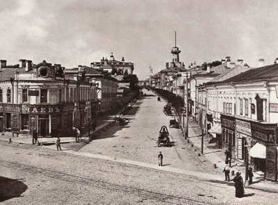 Novaya Basmannaya Street、モスクワ、ロシア、1880年代 作： Unbekannt