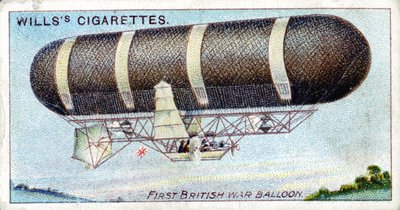 Nulli Secundus、最初のイギリス軍の操縦可能な気球飛行船、1905-1907 c1910 作： Unbekannt