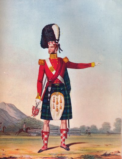 第92高地連隊の将校、c1833。 1914 作： Unbekannt