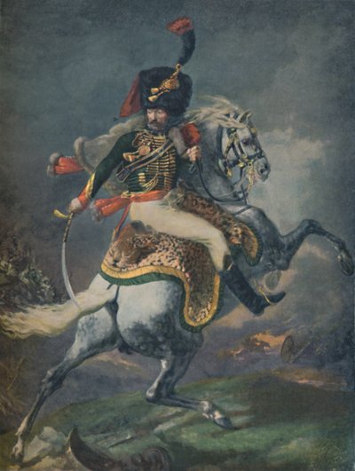 Mounted Chasseurs Chargingの役員。インペリアルガード、c1812、1896年。 作： Unbekannt