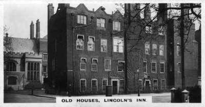 Old Houses、Lincolns Inn、ロンドン、c1920s 作： Unbekannt