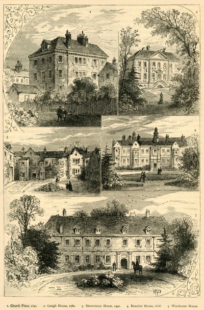 チェルシーの旧邸宅、c1876。 作： Unbekannt