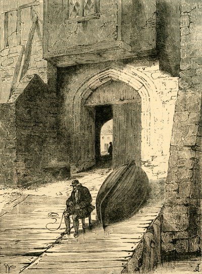 Old Whitehall Stairs、c1878。 作： Unbekannt