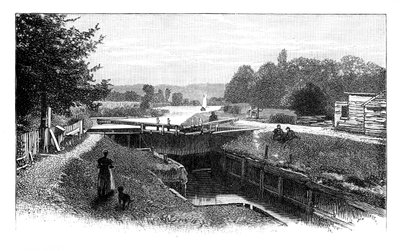 オールドウィンザーロック、テムズ川、バークシャー、c1888 作： Unbekannt